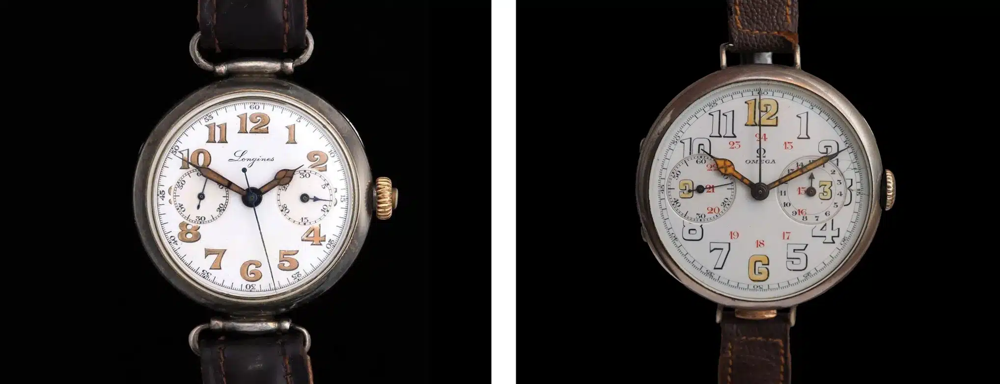 Longines 13.33Z et Omega CHRO 18'''