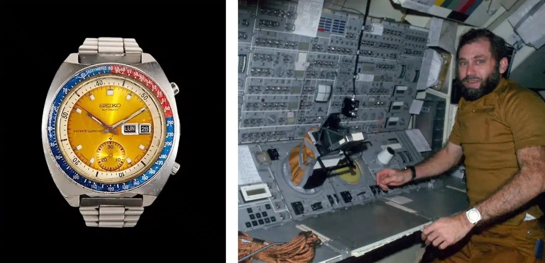 Chronographe Seiko Speedtimer 6139 - Astronaute William Pogue - mission Apollo